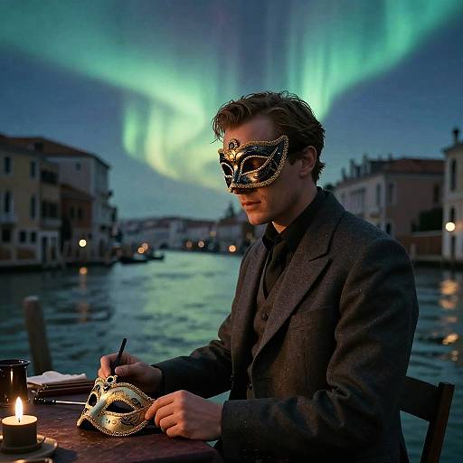 Aurora Maskmaker Venetian Fashion Portrait