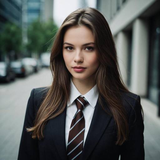 Young Businesswoman in Formal Suit