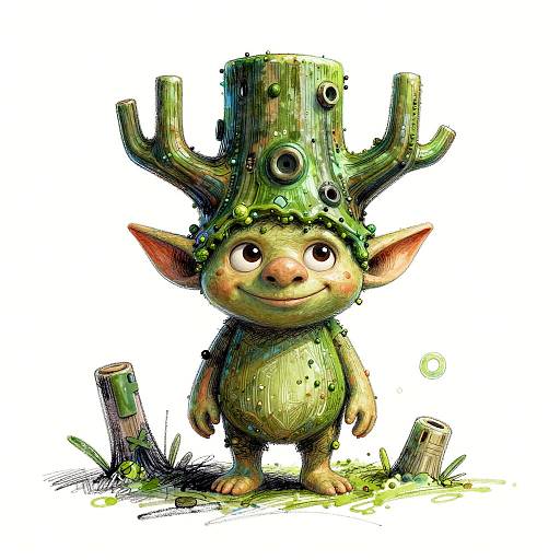 Mischievous Forest Goblin Sketch