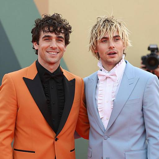 Two Stylish Men in Elegant Tuxedos