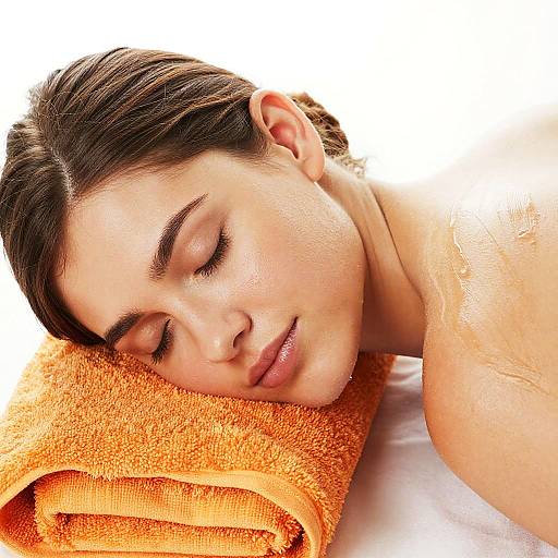 Relaxing Spa Massage Close-Up