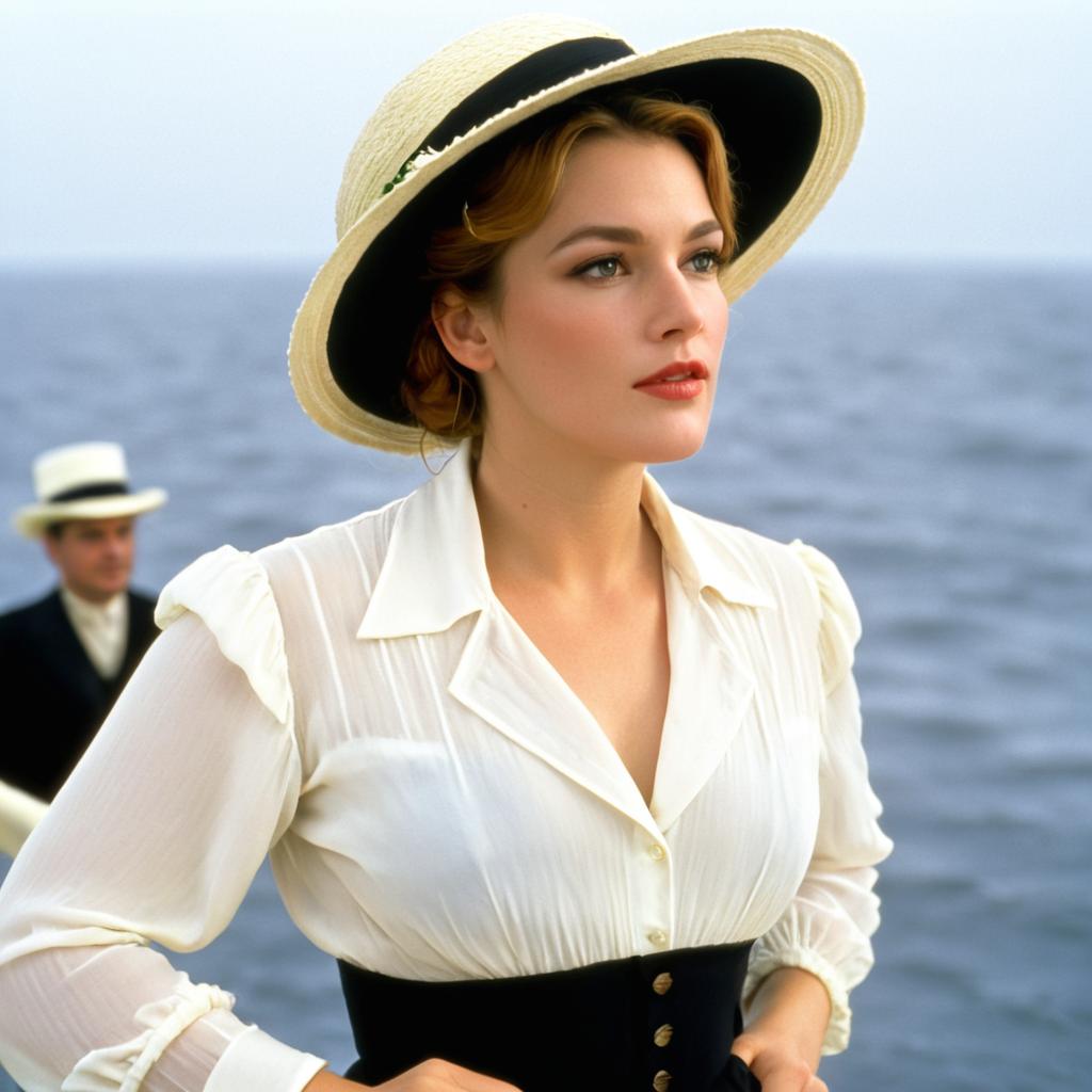 Iconic Film Still of Rose from Titanic