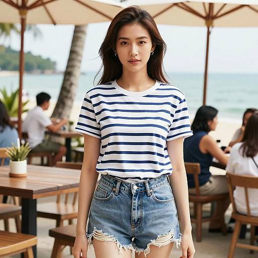 Casual Beachfront Style Woman