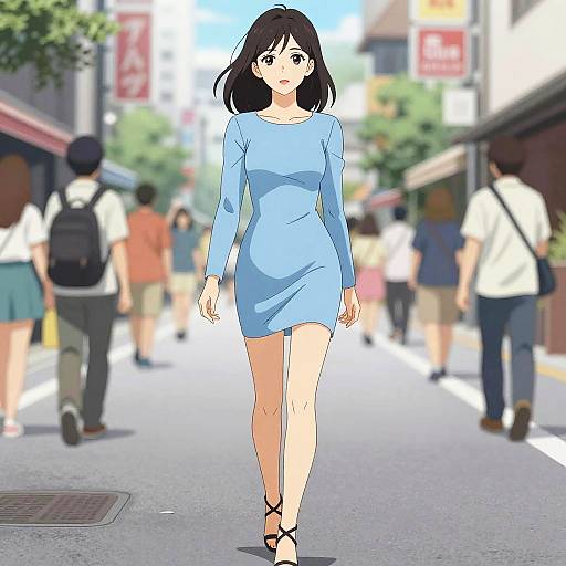 Chic Woman in Tokyo Parade Style