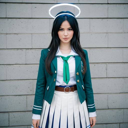 Cosplay photo of airi (band) (blue archive). Costume clothes