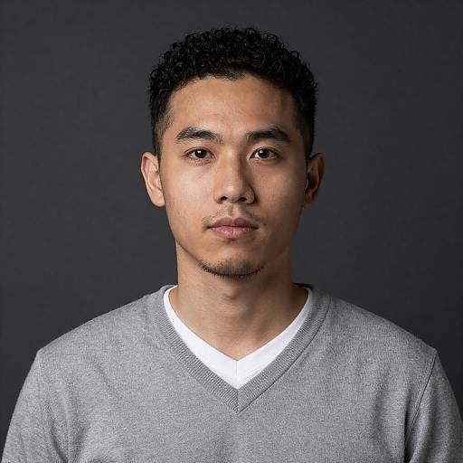 Portrait of a Man in Gray Sweater