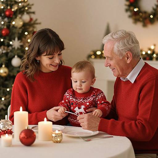 Cozy Family Holiday Gathering Glow