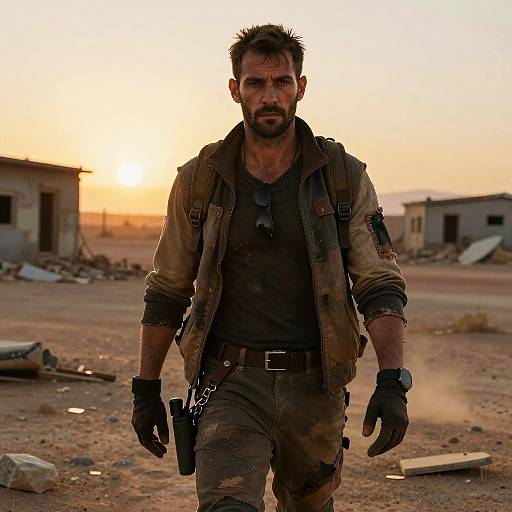 Post-Apocalyptic Survival Outfit Scene