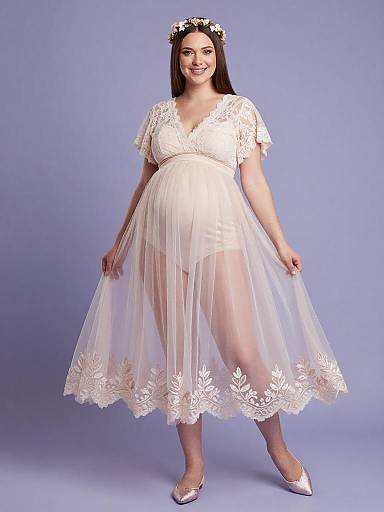Ethereal Fairy Maternity Fashion Portrait