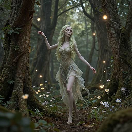 Slenderwoman in Enchanted Woodland Spirit