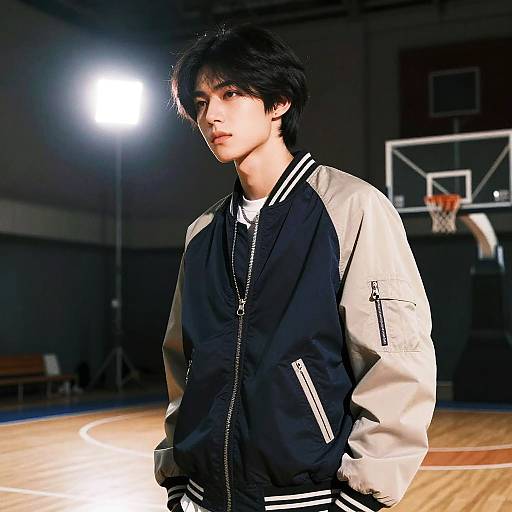 Sleek Bob Athlete Fashion Portrait