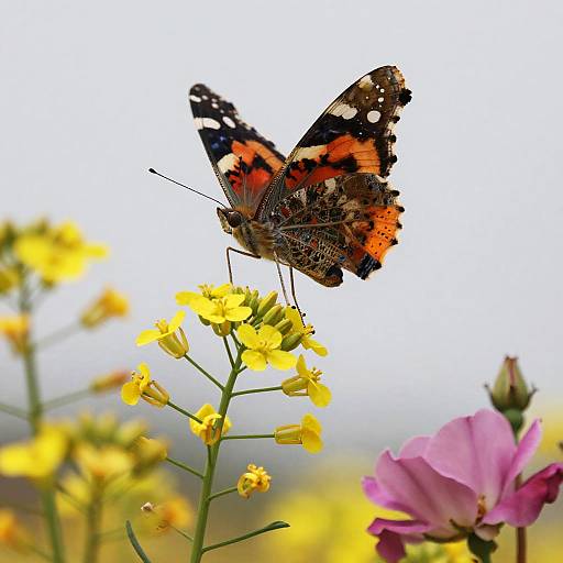 Colorful Butterfly in Nature Harmony