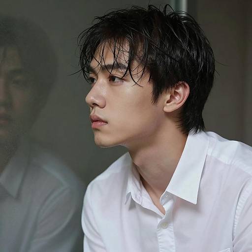 Intense Portrait of a Young Man