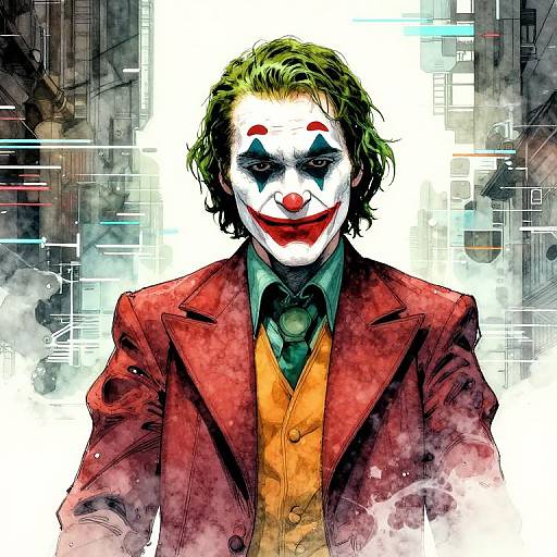 Digital art of Joker from 