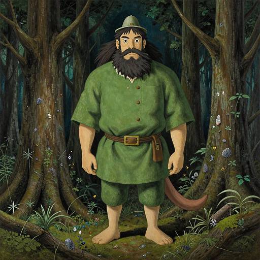 Surreal Giant Forest Man