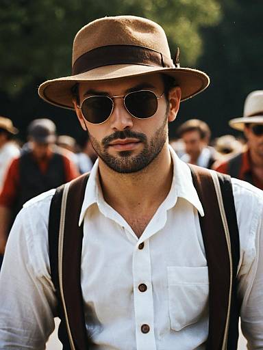 Realistic Male Costume Portrait