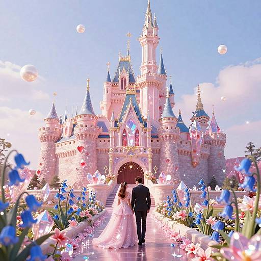 Valentine's Day Crystal Castle Fantasy