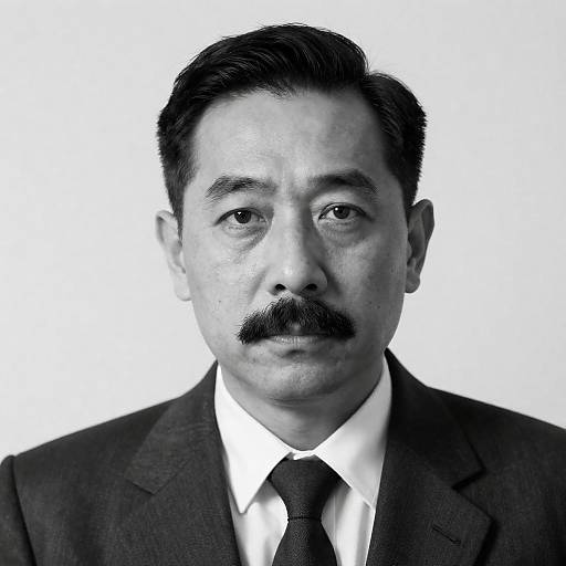 Vintage High-Contrast Formal Gentleman Portrait