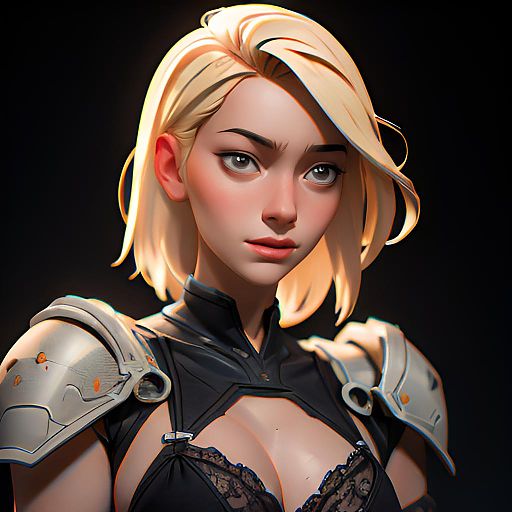 Futuristic Lingerie with 3D Armor Elements