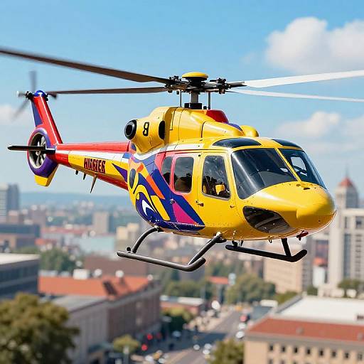 Thunderbirds Heroes Helicopter Print Design