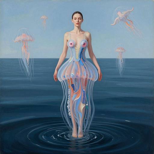 Surreal Jellyfish Dress Rising