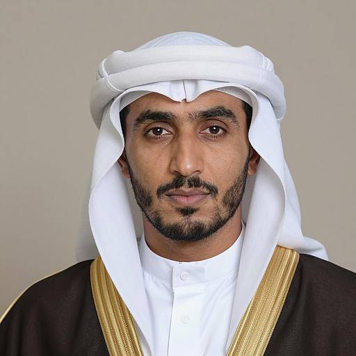 Arab Man in Traditional Arabian Attire