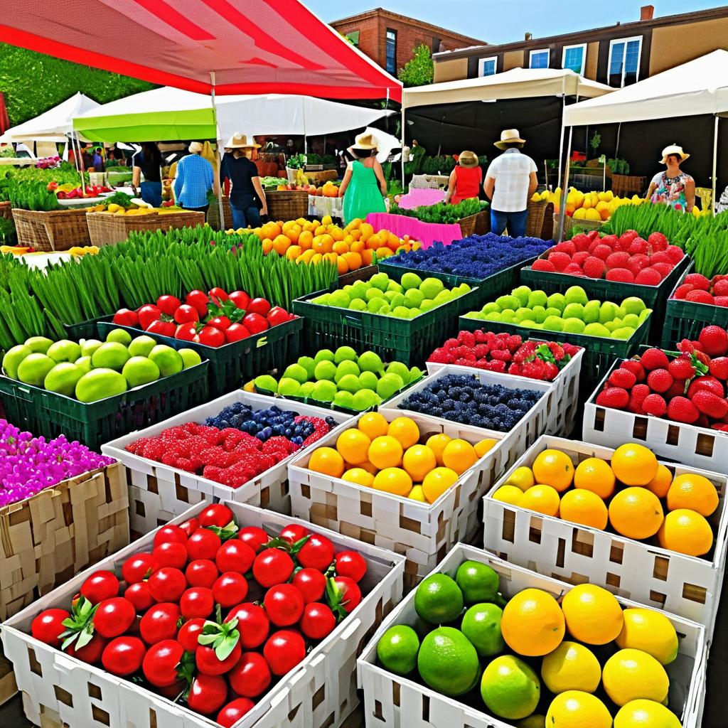 Vibrant Textile Art at Spring Market