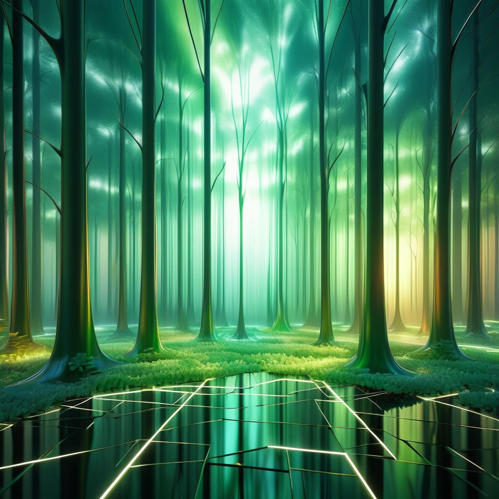 Dynamic 3D Glass Forest Rendering