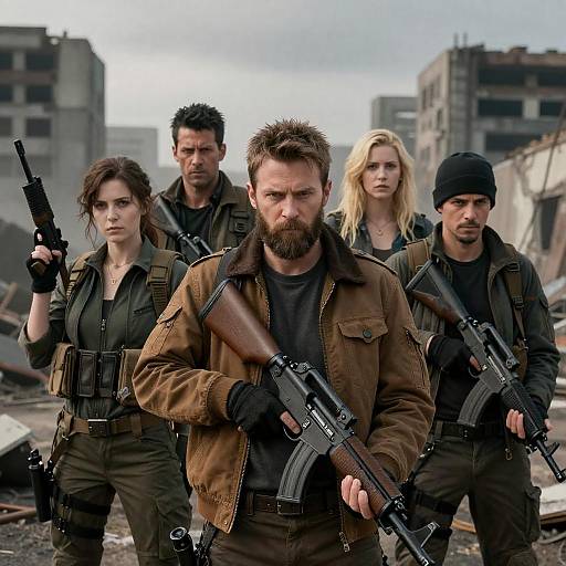 Intense Survivors in a Ruined City