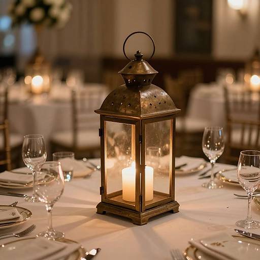 Romantic Lantern Wedding Centerpiece