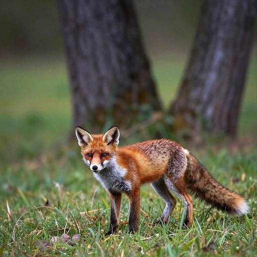 Playful Red Fox Kit in Park
