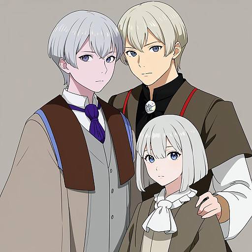 Illustration of Houlen yabusame, len'en in the style of Sunnysideup