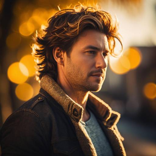 Cinematic Closeup of Relaxed Man