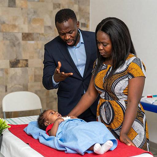 Intense Family Moment in Medical Setting