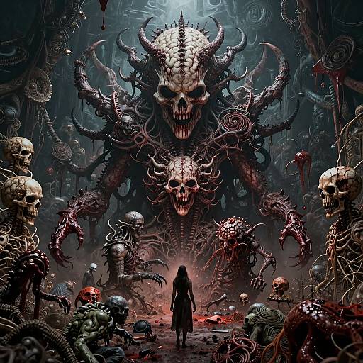 Hyper-Realistic Chaotic Demon Landscape