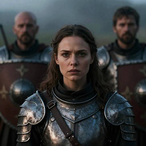 Medieval Warrior in Dim Light