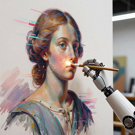 Humanoid Robot Painting Mural