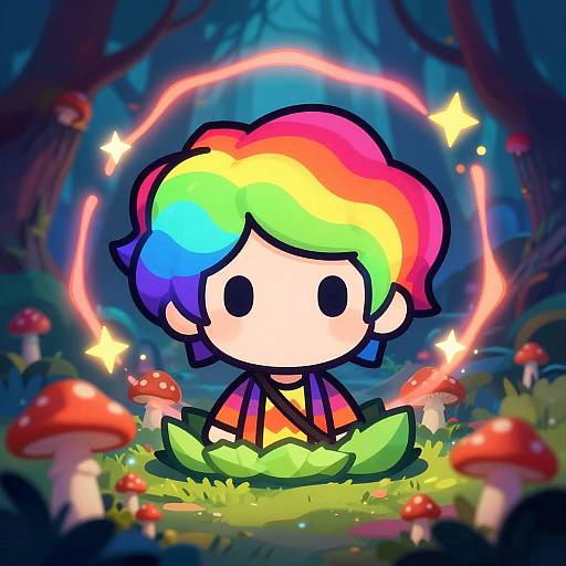 Trippy Cartoon Discord Avatar