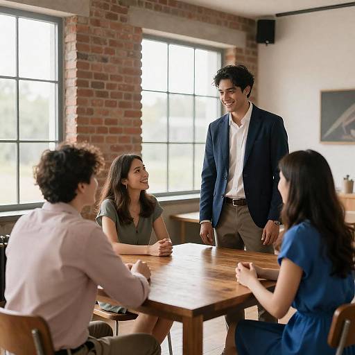 Warm Gathering in a Rustic Room