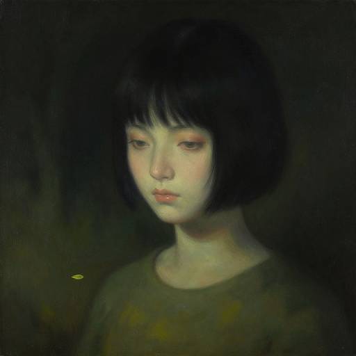 Surreal Mangaka Time Oil Painting
