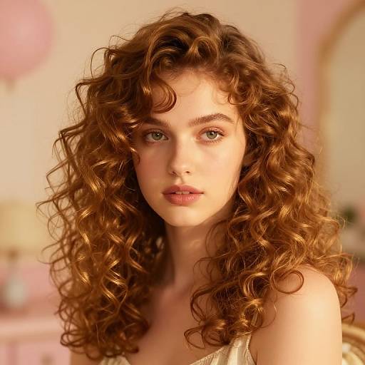 Volumized Curls in Vintage Glow