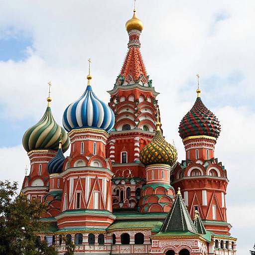 Colorful Saint Basil's Cathedral Moscow