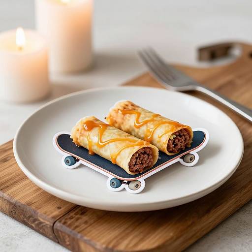 Romantic Beef Roulades Plate Photo