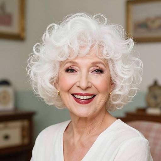 Vintage Voluminous Curls for Older Women
