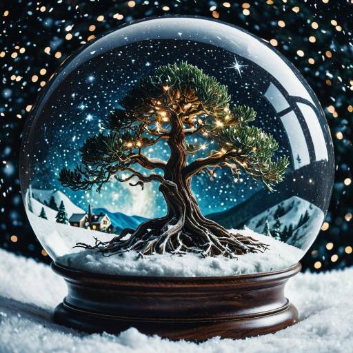 Mystic Yew Tree in Celestial Sphere