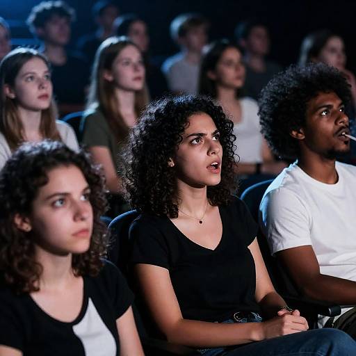 Intense Expressions in a Crowded Cinema