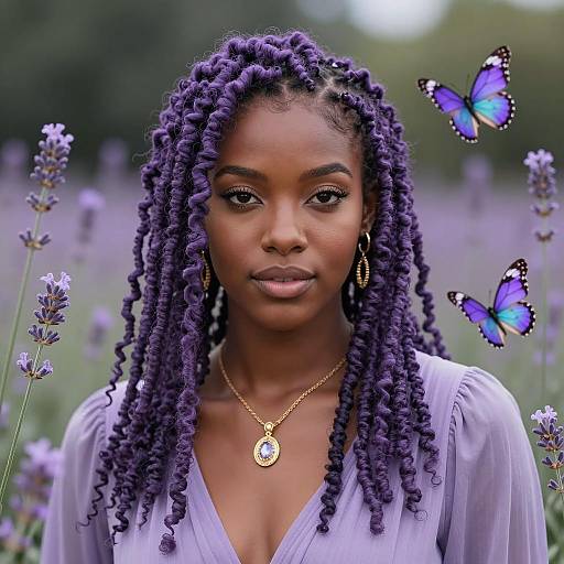 Ethereal Portrait of a Lavender Beauty