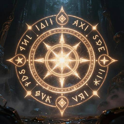 Arcane Mystical Runes in Dark Fantasy