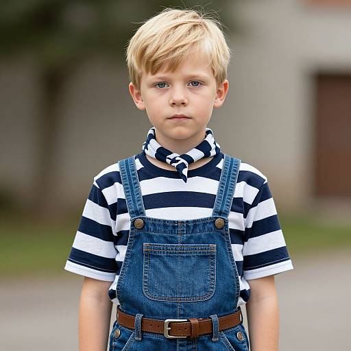 Realistic Hansel Costume Boy Outdoors
