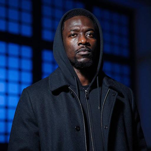 Moody Portrait of a Black Man